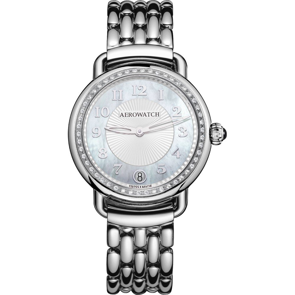 Aerowatch 1942 42960-AA19-DIA-M 1942 Lady Q Horloge