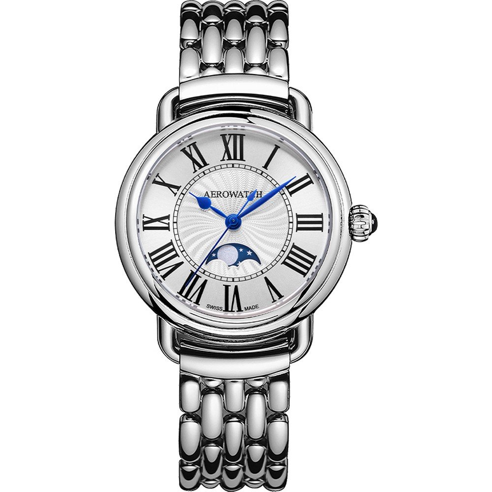 Aerowatch 1942 43960-AA03-M 1942 Lady Moon Horloge