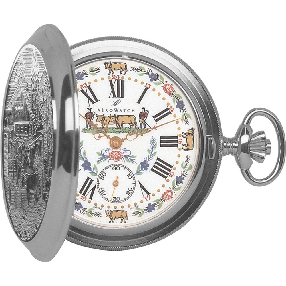 Aerowatch Pocket watches 55626-NI01 Savonnettes Zakhorloges