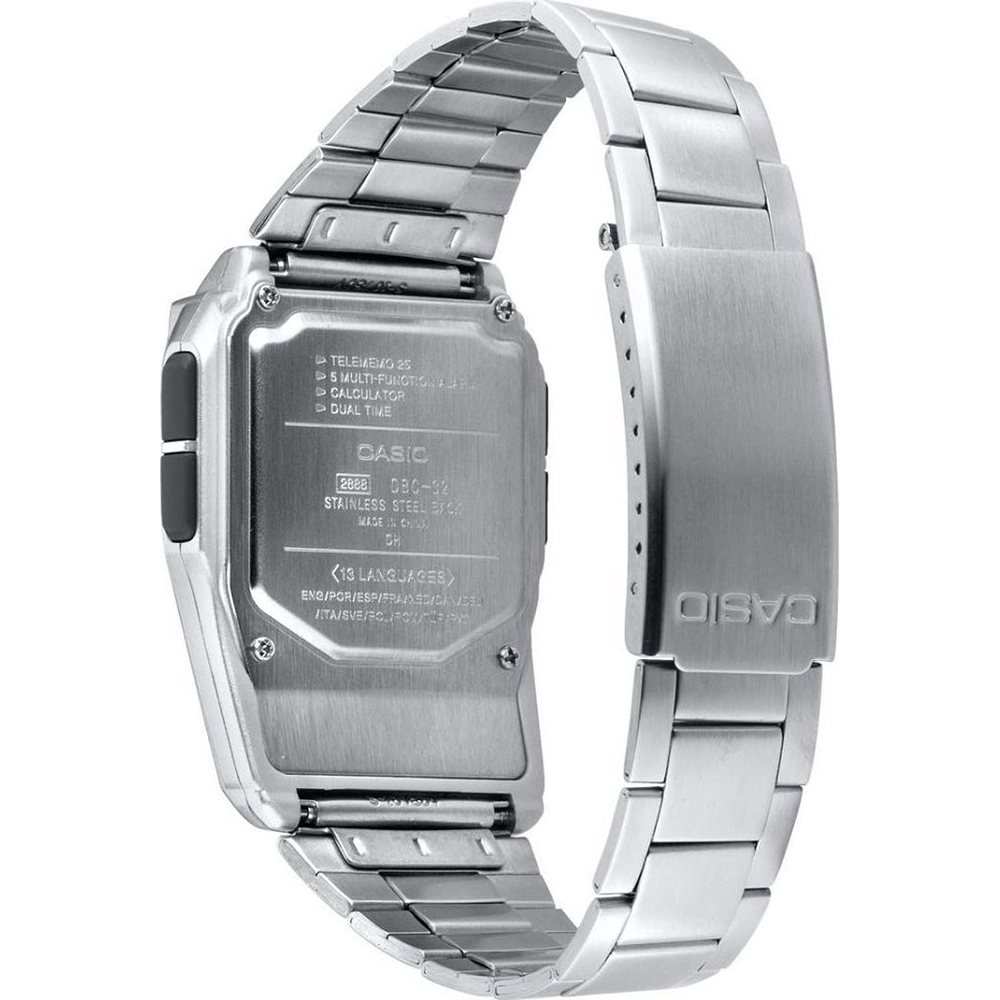 recept Je zal beter worden Detector Casio vintage DBC-32D-1AES Databank Calculator horloge • EAN: 4971850436751  • Horloge.nl