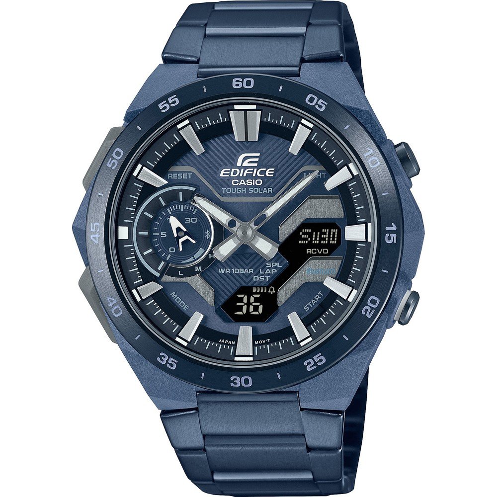 Casio Edifice Bluetooth ECB-2200CB-2AEF Windflow - Cool Blue Horloge