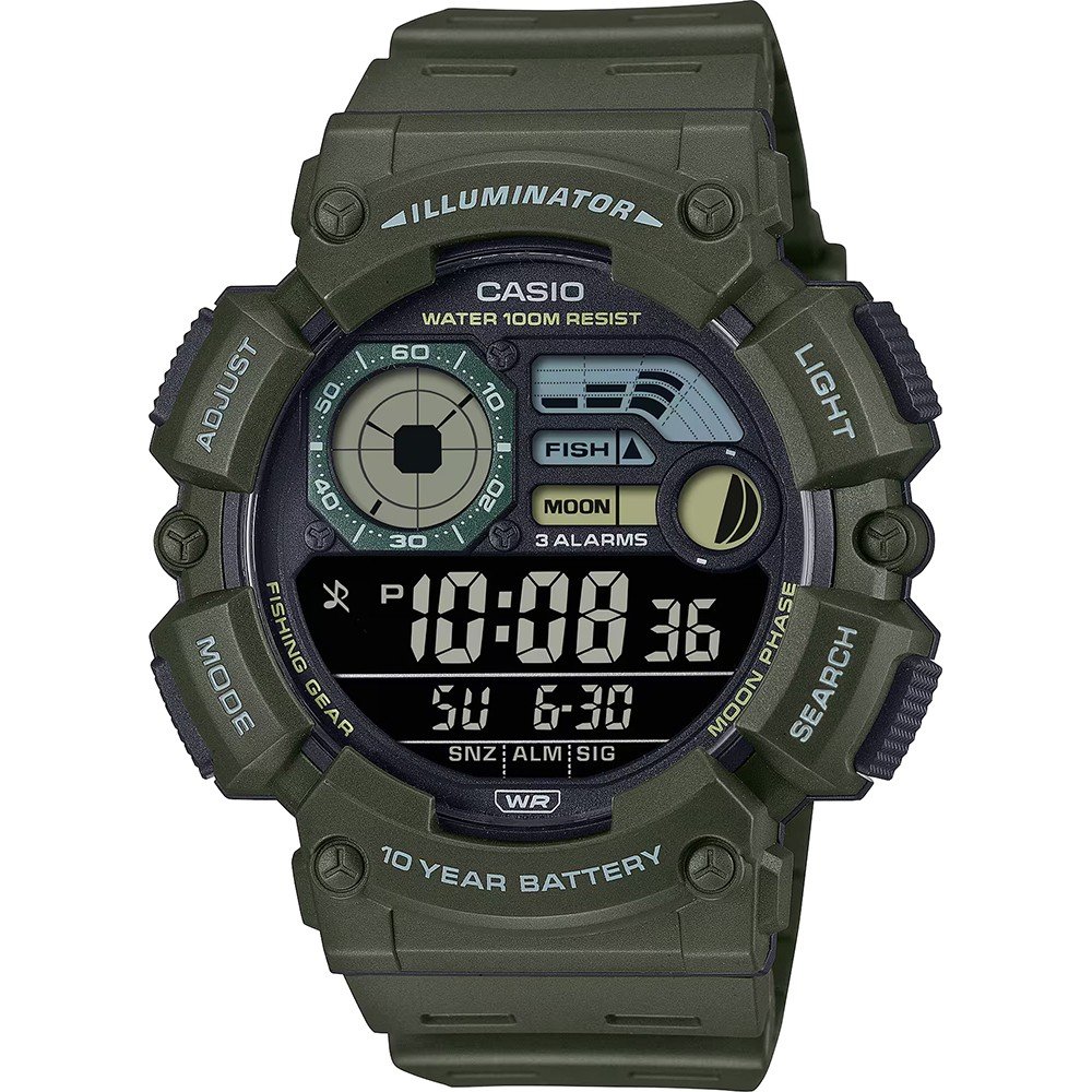 Casio Collection WS-1500H-3BVEF LCD Large Horloge