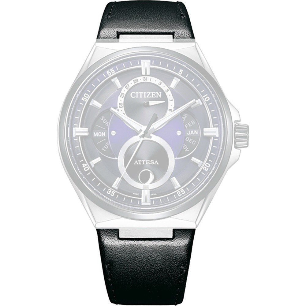 Citizen 59-004T0-04 Attesa triple calendar moon Horlogeband