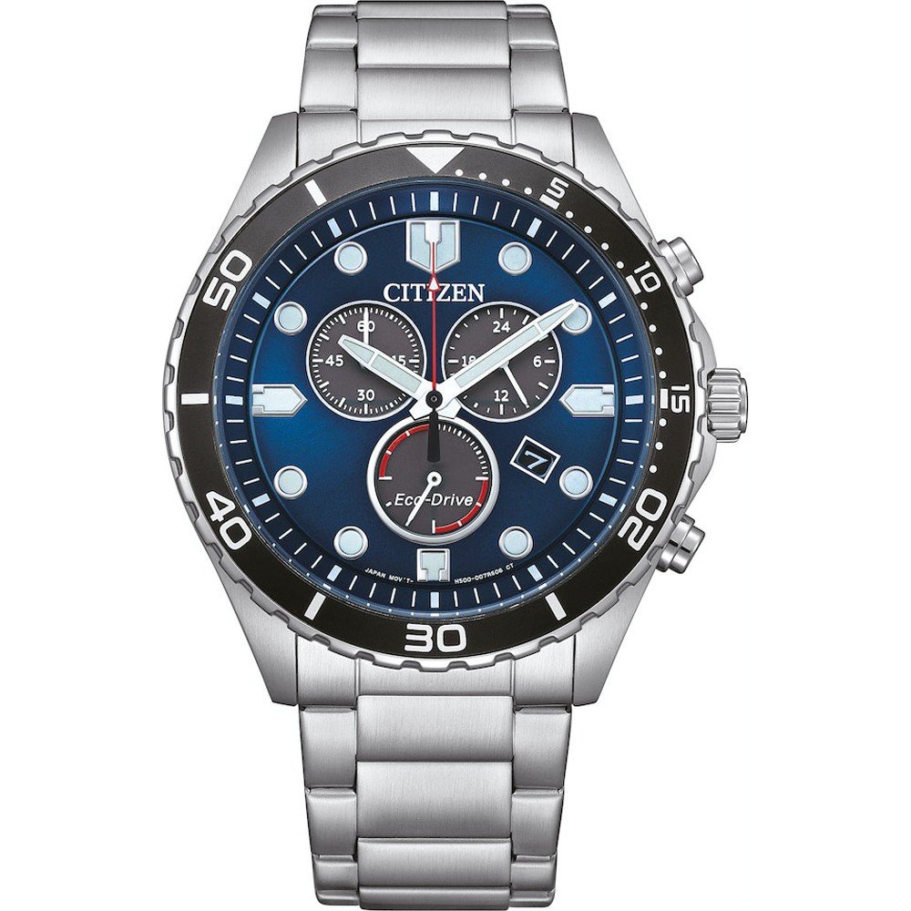 Citizen Sport AT2560-84L OF Sporty Aqua Chrono Horloge