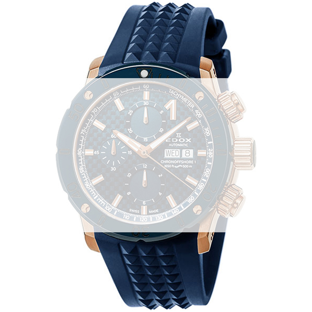 Edox A01122-37RBU35-BUIR3 Chronoffshore -1 Horlogeband