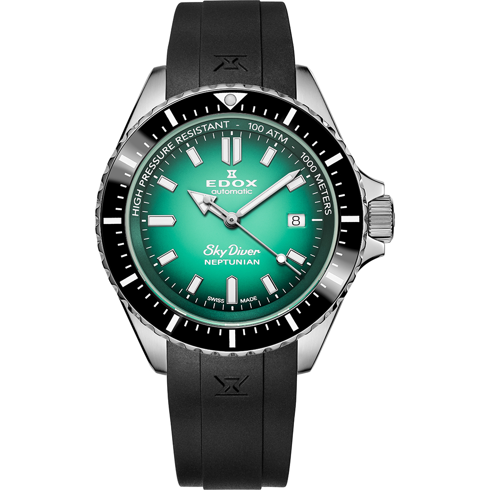 Edox Skydiver 80120 3NCA VDN Skydiver Neptunian Horloge