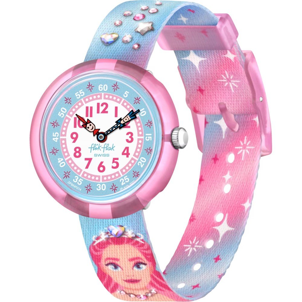 Flik Flak 3+ Story Time FBNP214 Sparkle Kingdom Horloge