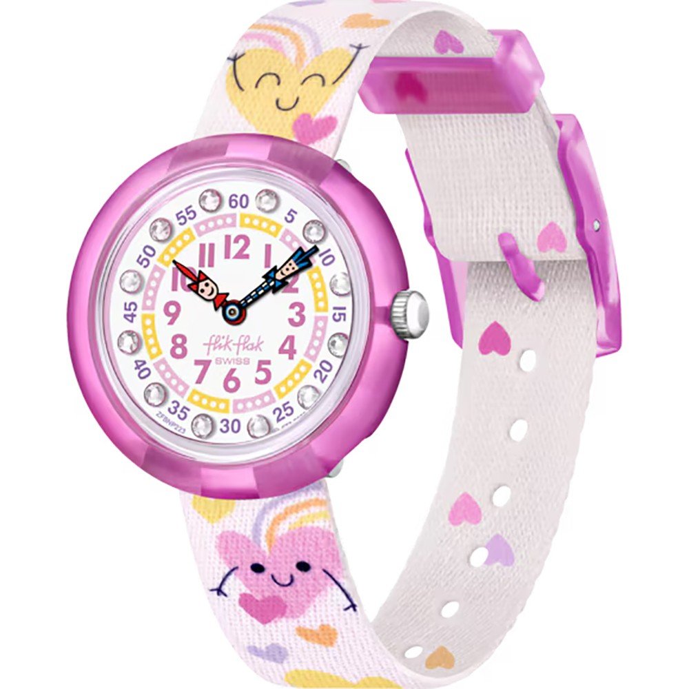 Flik Flak 3+ Story Time FBNP223 Bouncing Hearts Horloge