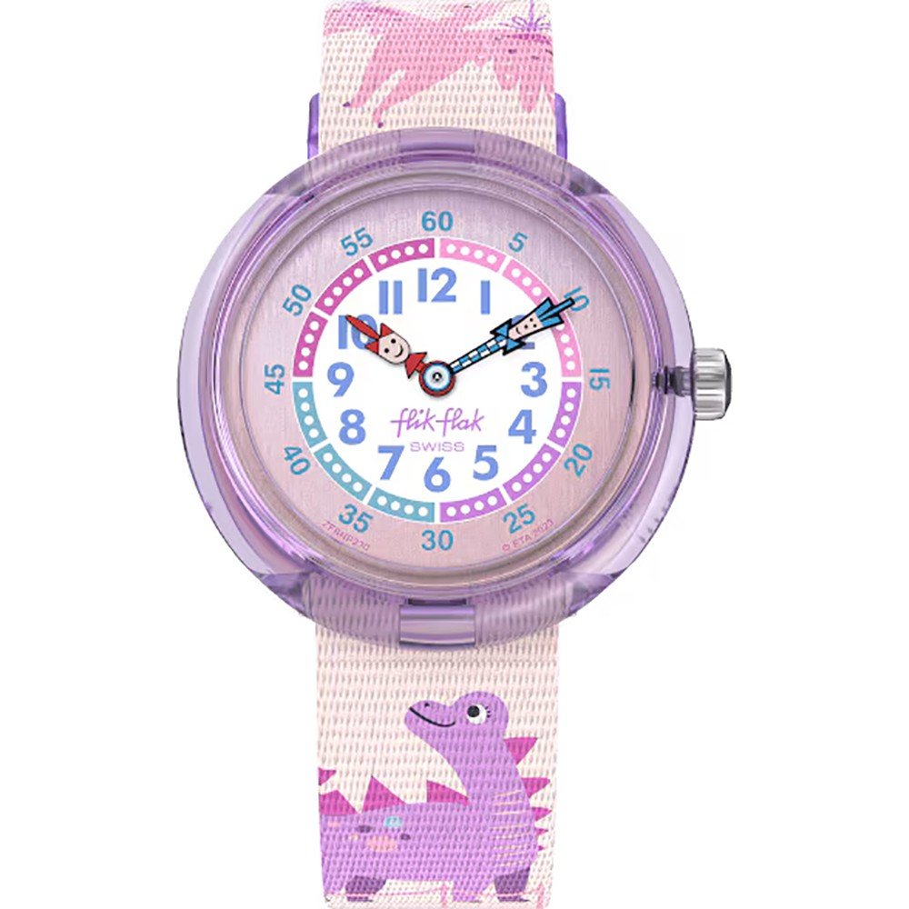 Flik Flak 3+ Story Time FBNP230 Dinology Horloge