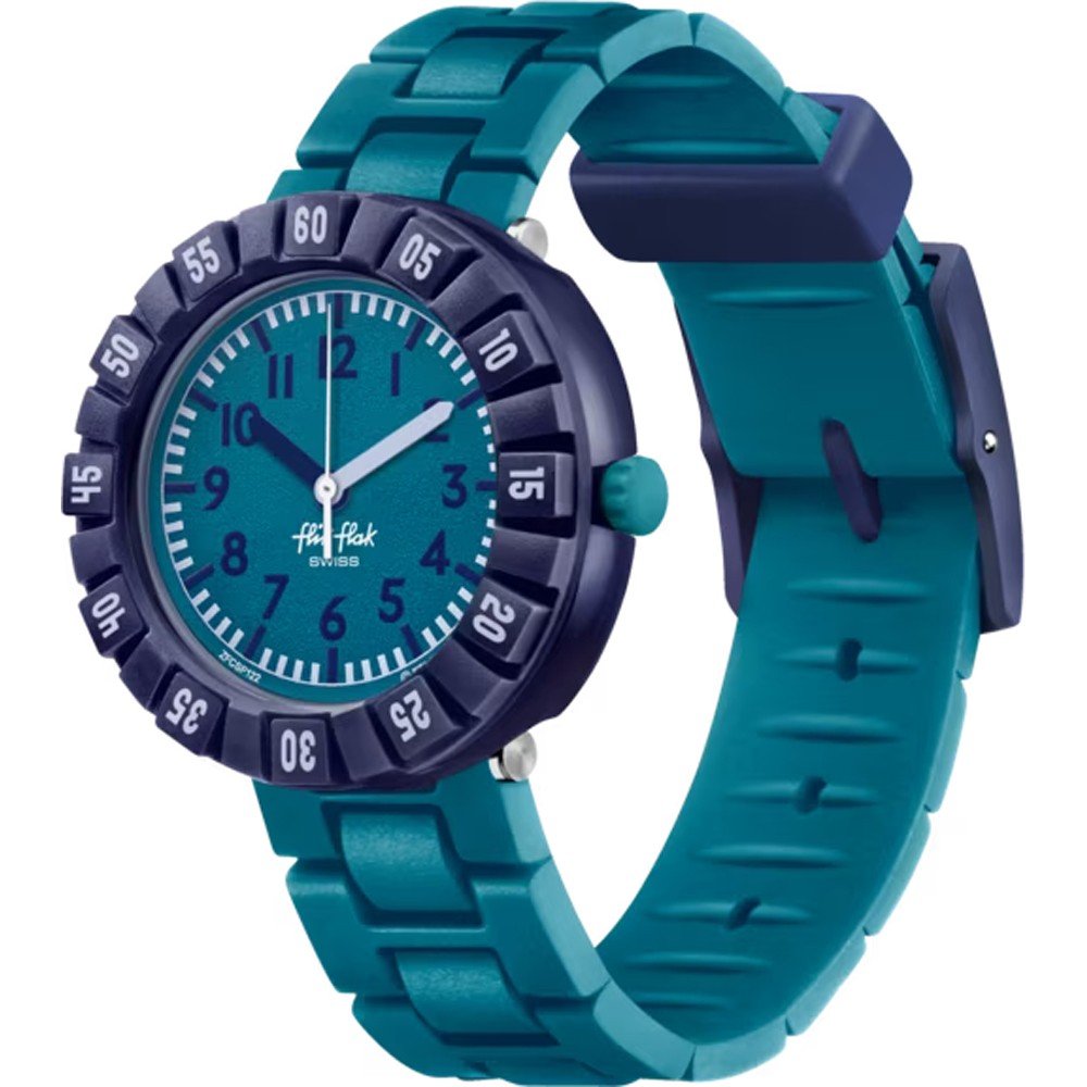 Flik Flak 5+ Power Time FCSP122 Level Teal Horloge