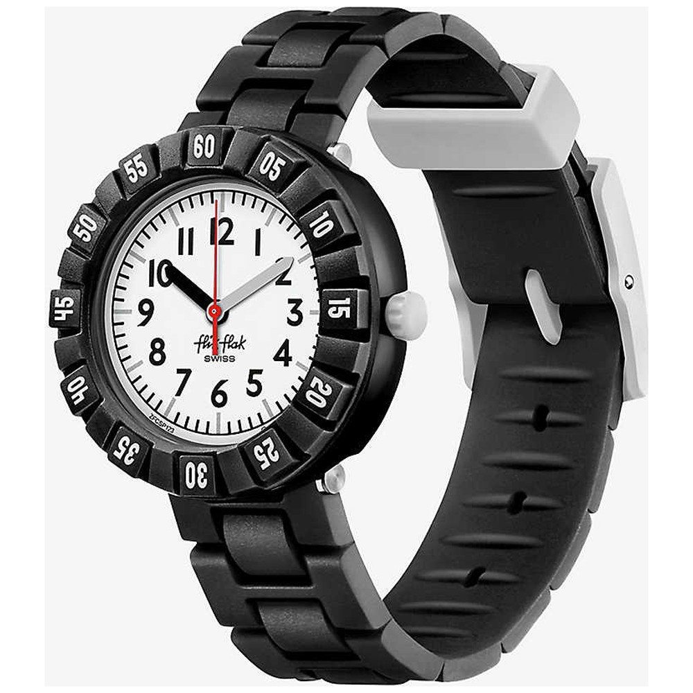 Flik Flak 5+ Power Time FCSP123 Level Black Horloge