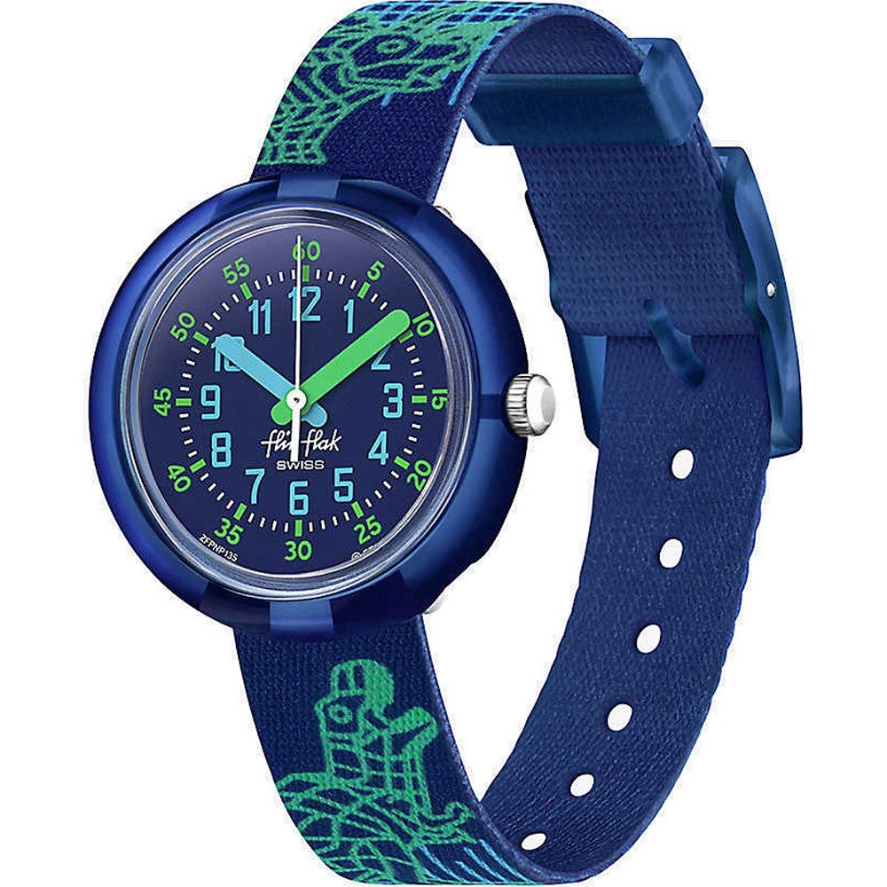 Flik Flak 5+ Power Time FPNP135 Cyberozaurus Horloge