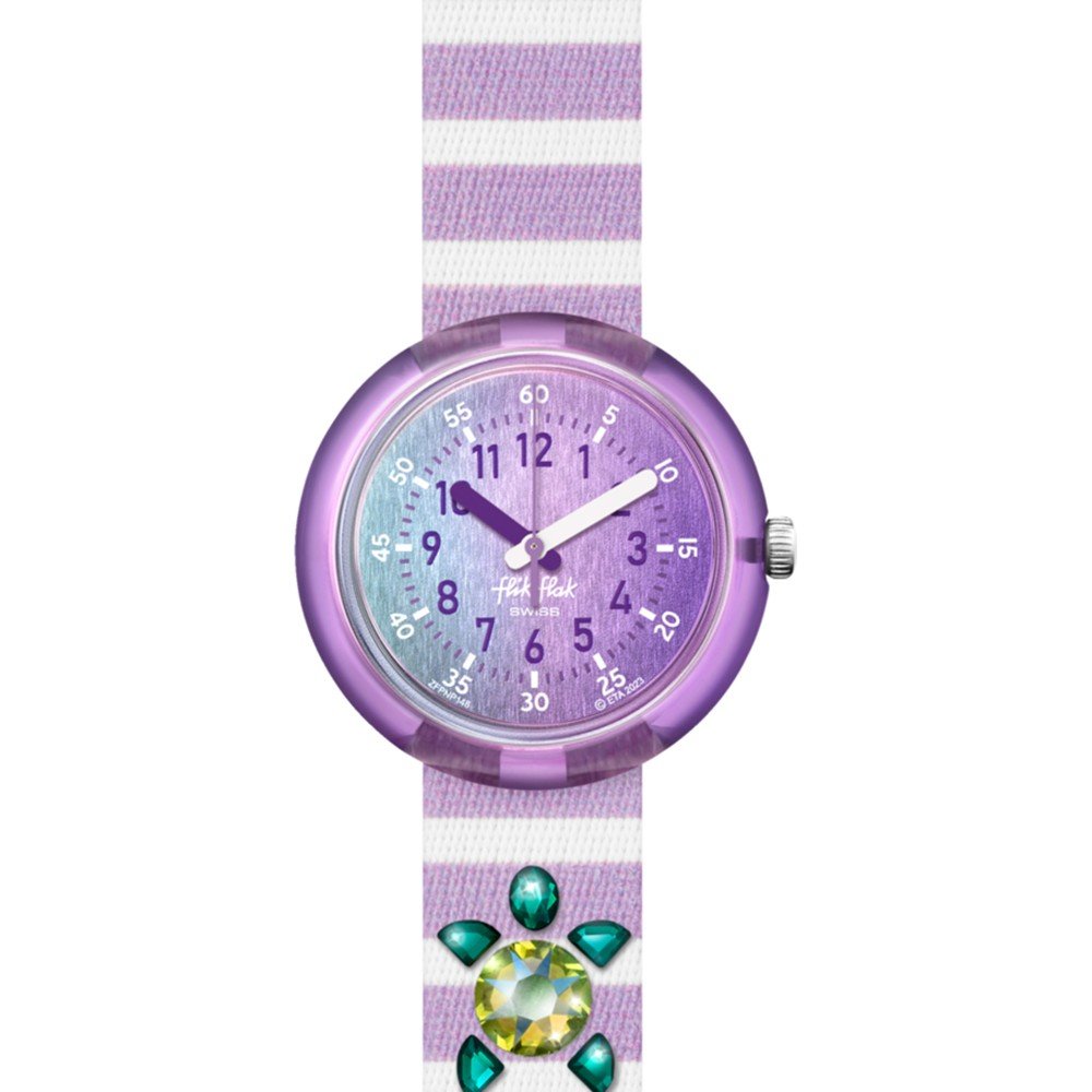 Flik Flak 5+ Power Time FPNP148 Shining Turtle Horloge