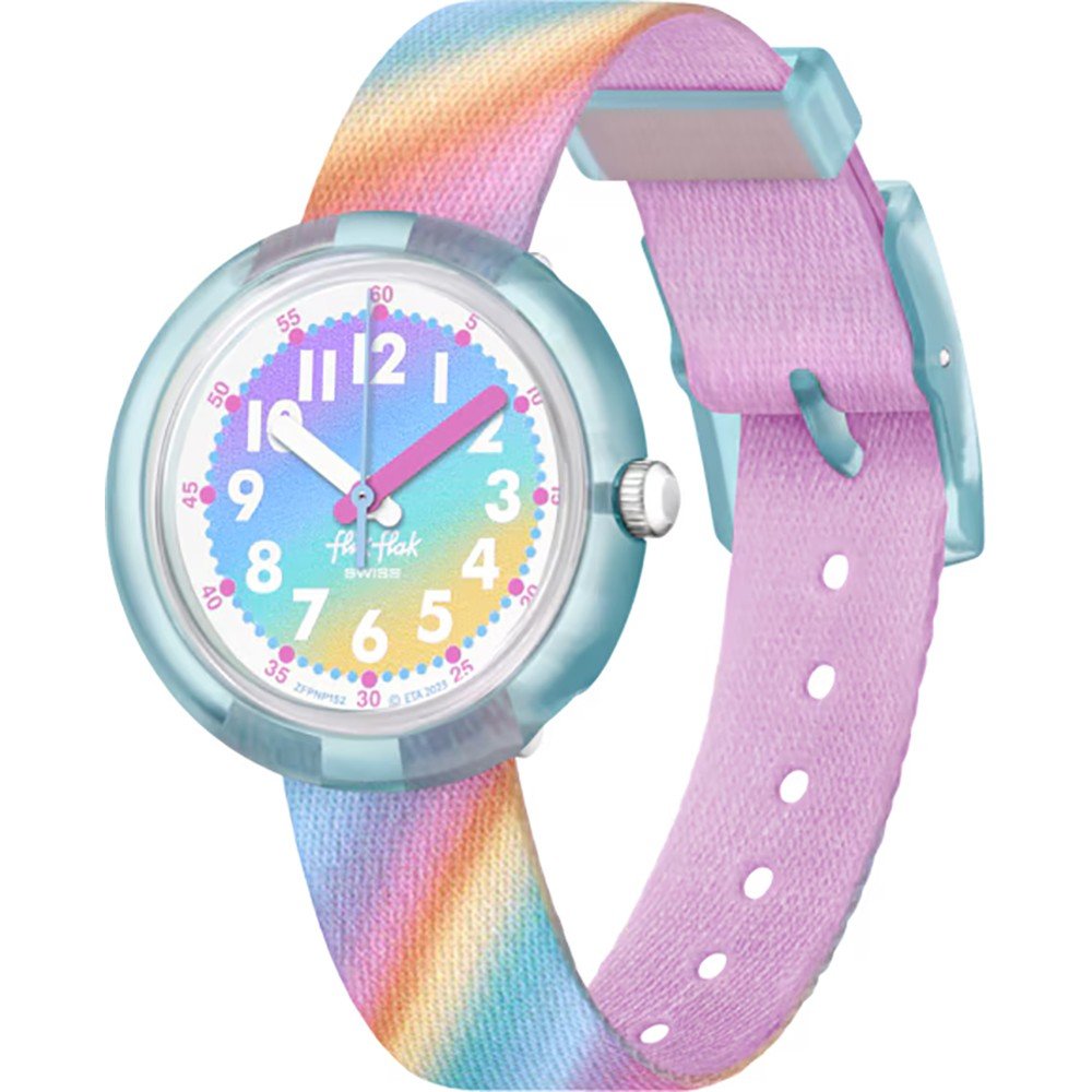 Flik Flak 5+ Power Time FPNP152 Liquid Rainbow Horloge