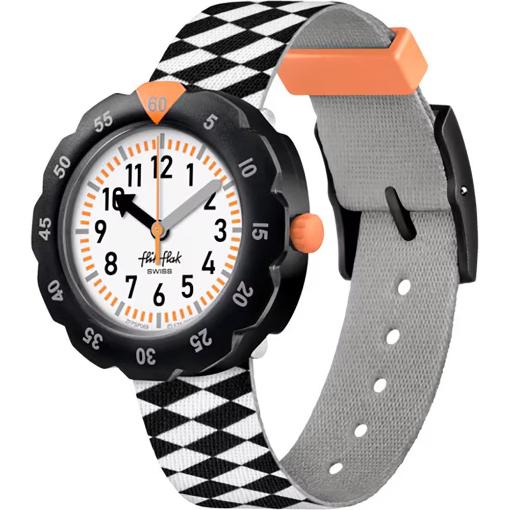 Flik Flak 5+ Power Time FPSP069 Race Flag Horloge