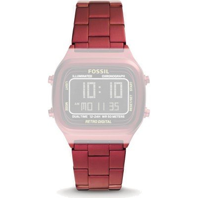 Fossil AFS5897 Retro Horlogeband