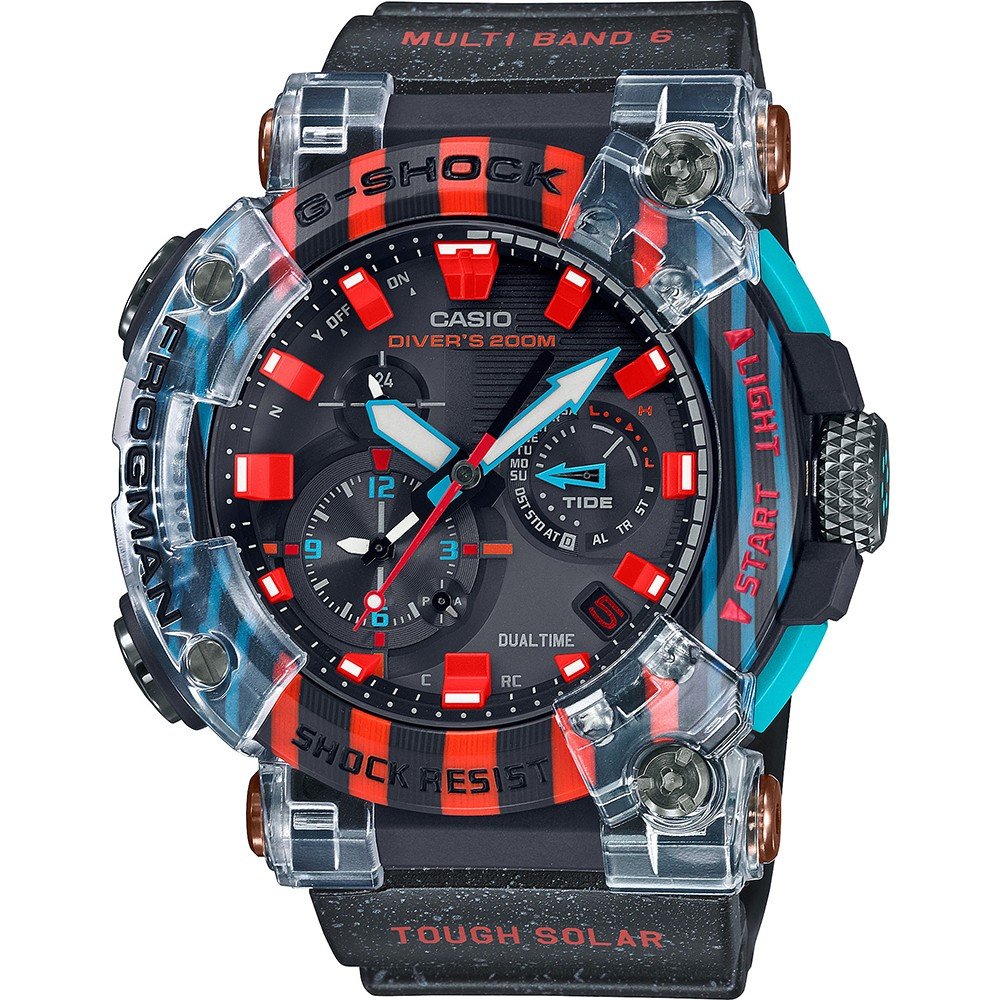 G-Shock Frogman GWF-A1000APF-1AER Frogman - Poison dart frog horloge