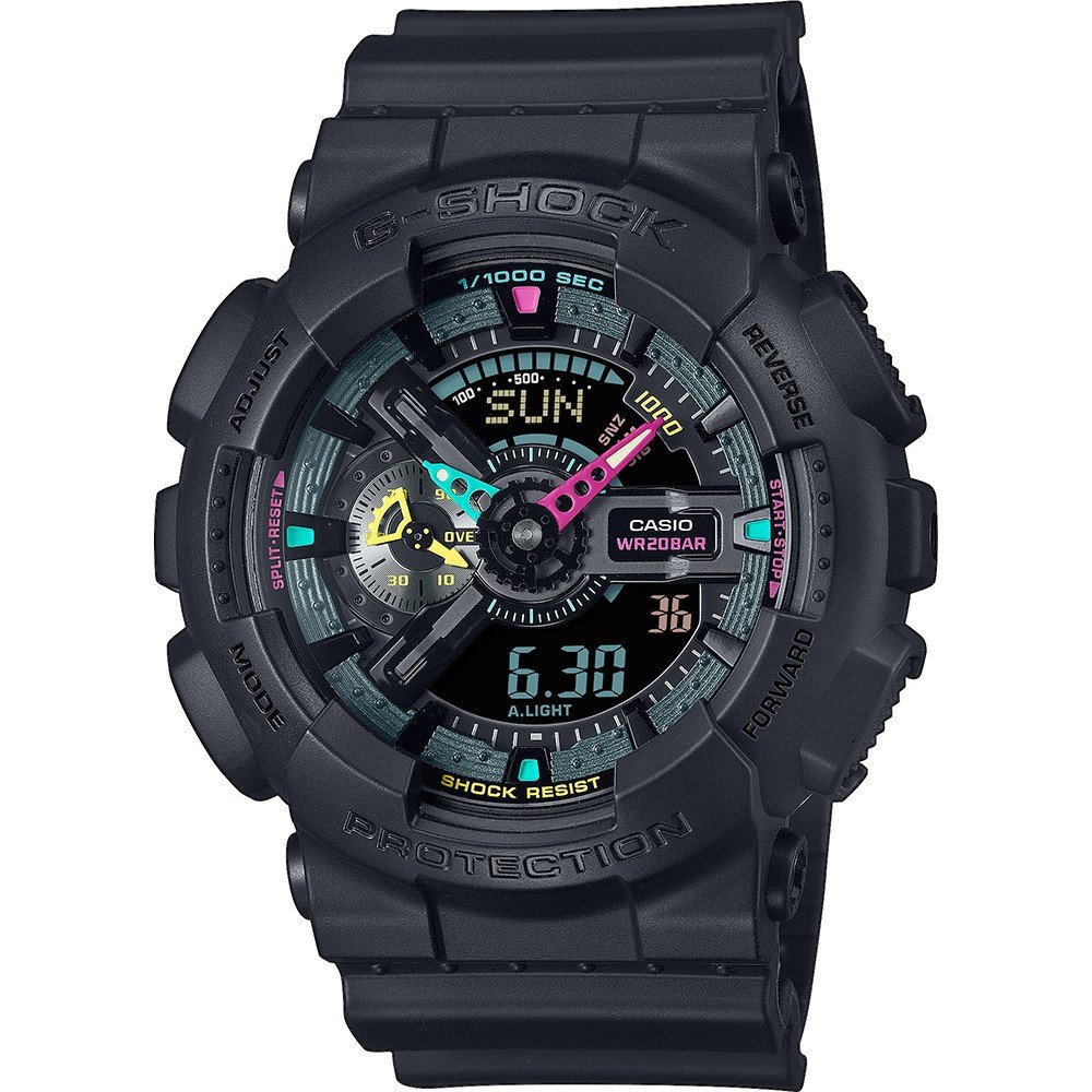 G-Shock Classic Style GA-110MF-1AER Multi Fluorescent Accents Horloge