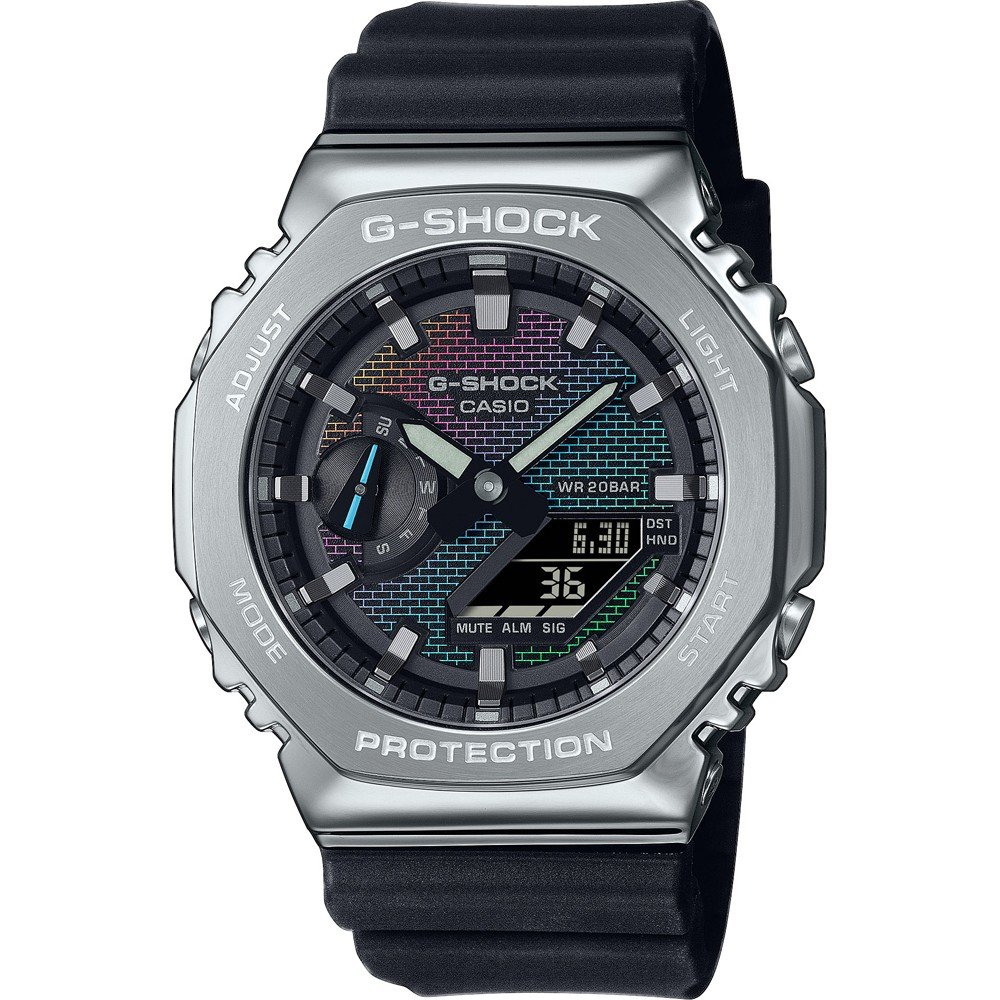 G-Shock G-Metal GM-2100RW-1AER Rainbow Brick Wall Horloge