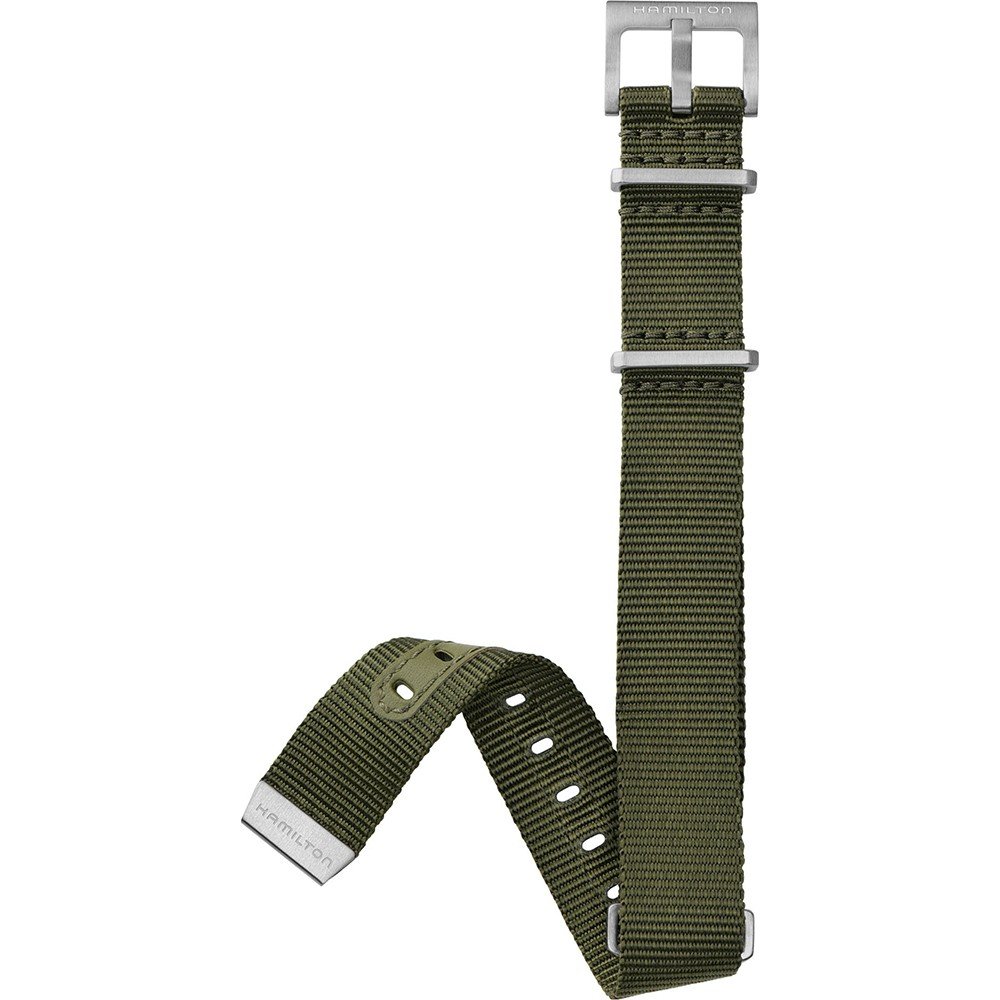 Hamilton Straps H690.000.132 Khaki Navy Scuba Horlogeband