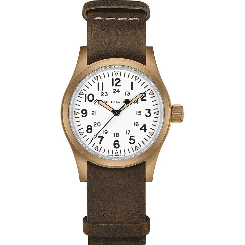 Hamilton Field H69459510 Khaki Field Mechanical Bronze Horloge