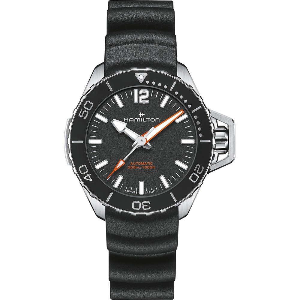 Hamilton Navy H77455330 Khaki Navy Frogman Horloge