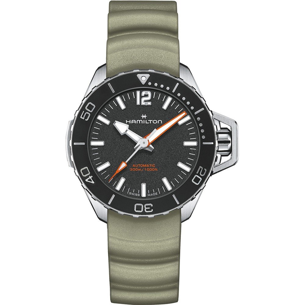 Hamilton Navy H77455331 Khaki Navy Frogman Horloge