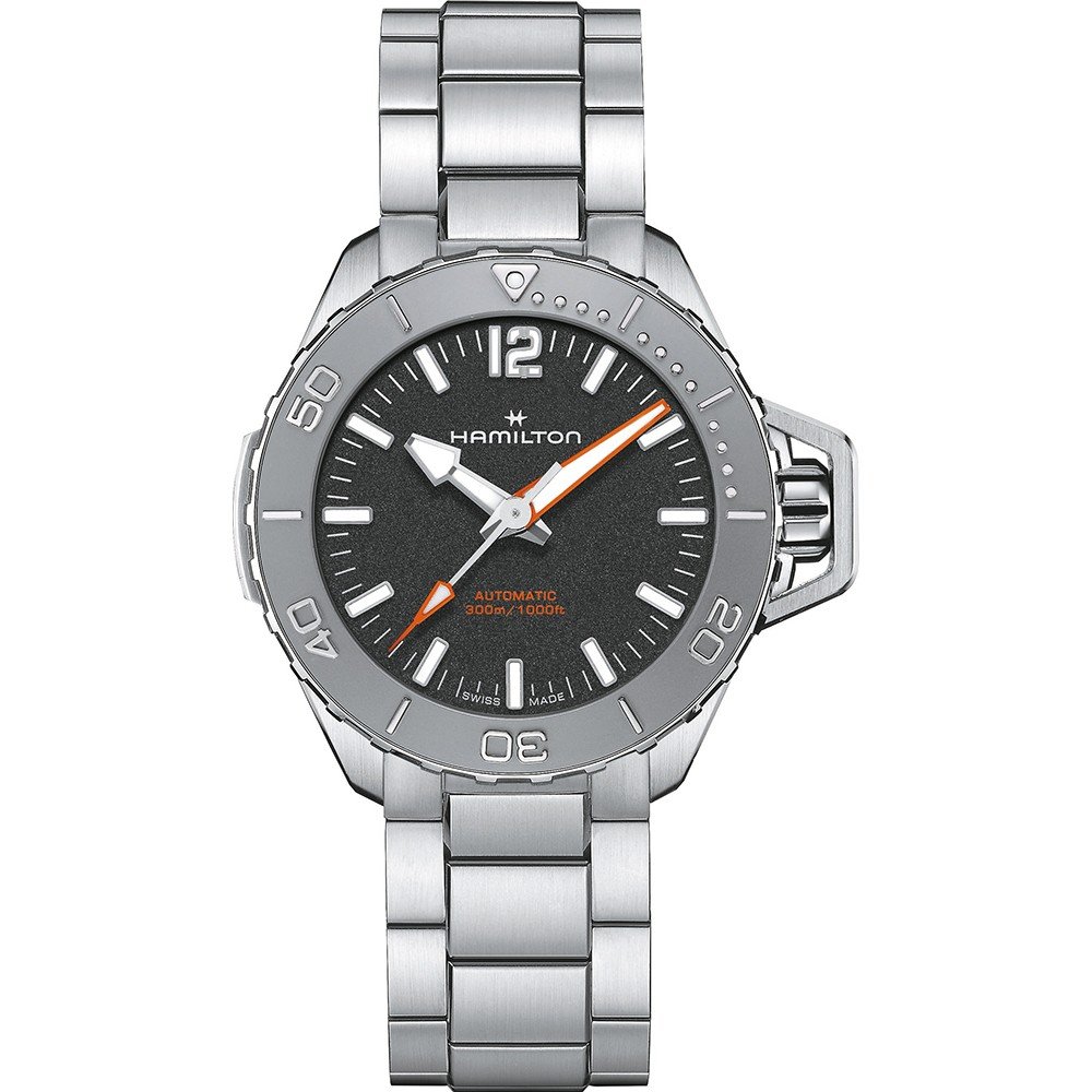 Hamilton Navy H77485130 Khaki Navy Frogman Horloge