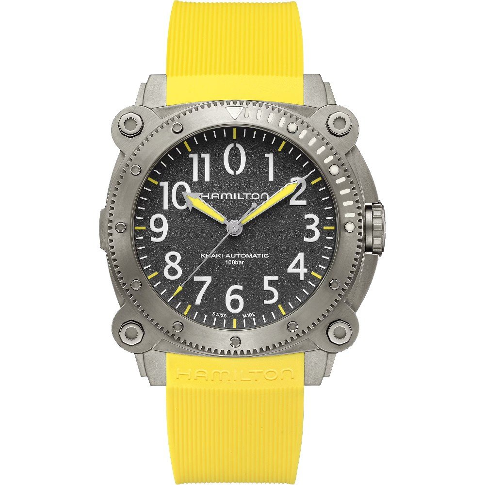 Hamilton Navy H78535380 Khaki Navy BelowZero Titanium Horloge