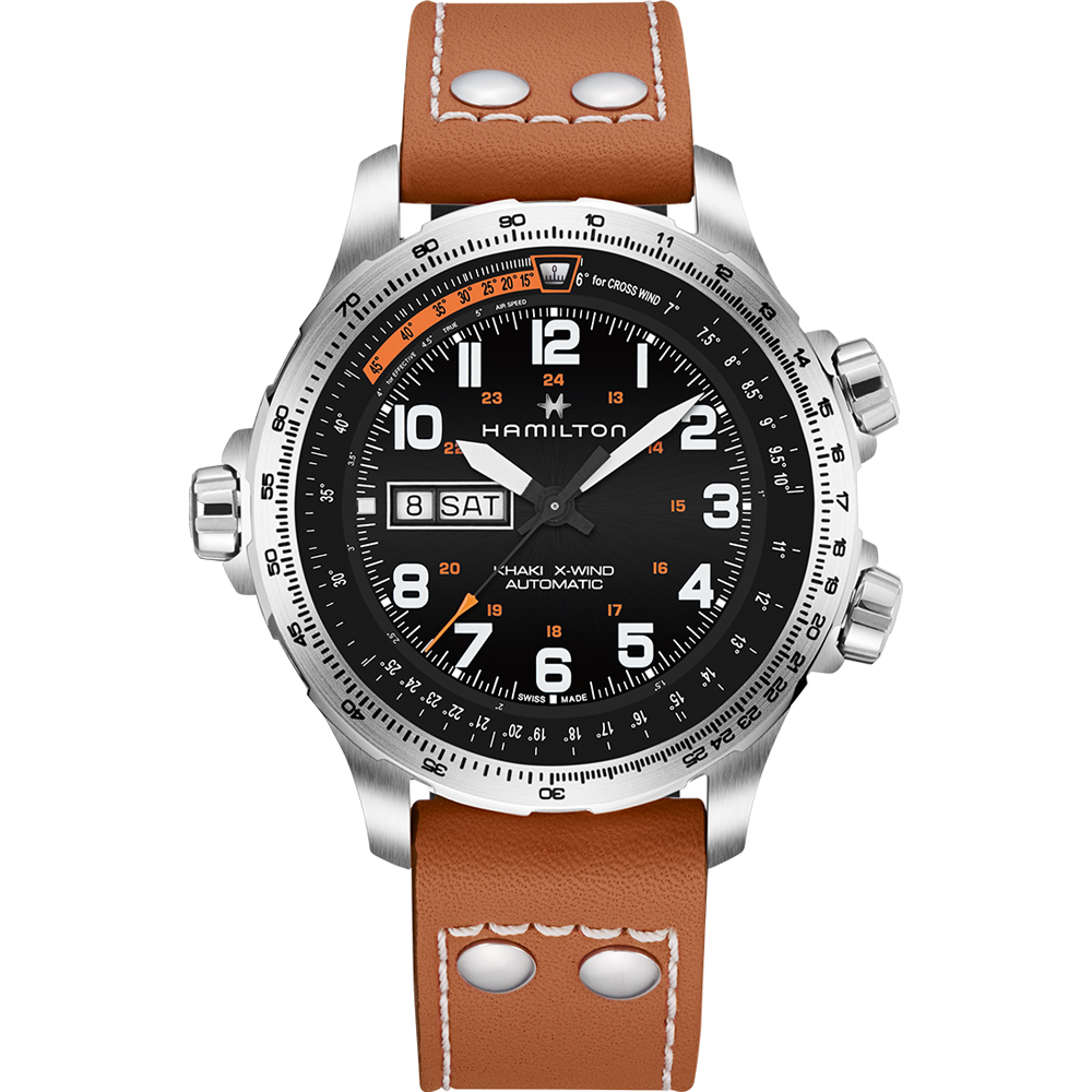 Hamilton Aviation H77755533 Khaki Aviation X-Wind Horloge