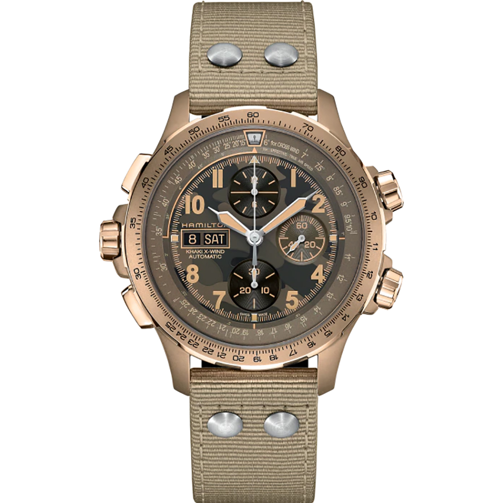 Hamilton Aviation H77916920 Khaki Aviation X-Wind Horloge