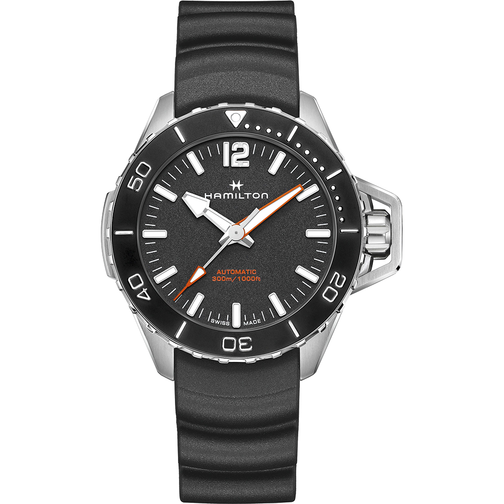 Hamilton Navy H77825330 Khaki Navy Frogman Horloge