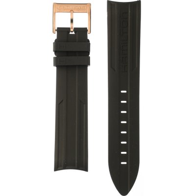 Hamilton Straps H691.775.108 Khaki Navy Horlogeband