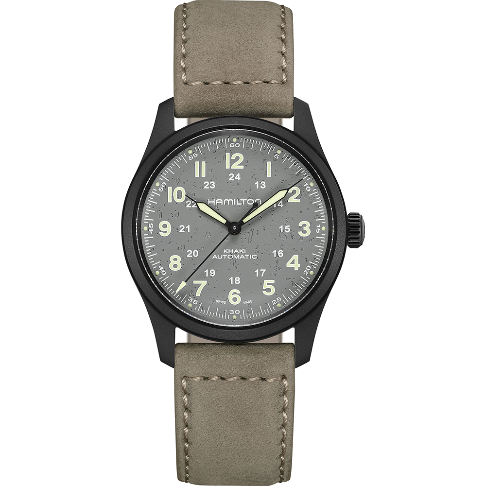 Hamilton Field H70215880 Khaki Titanium Horloge