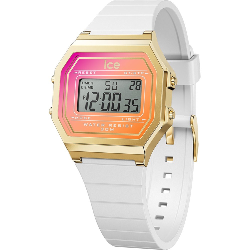 Ice-Watch Ice-Digital 022720 ICE digit retro - White sunkissed Horloge