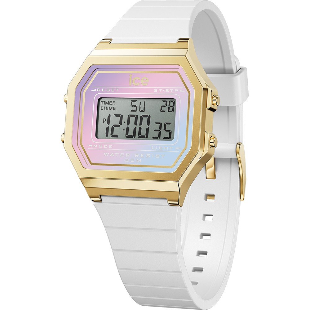 Ice-Watch Ice-Digital 022722 ICE digit retro - White delight Horloge