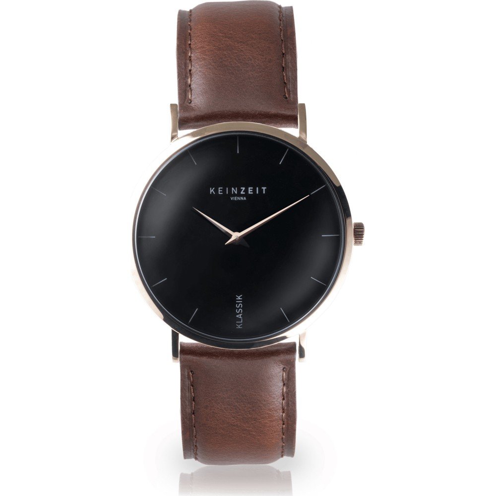 Keinzeit KZ36BRLBL Black Rosé Horloge