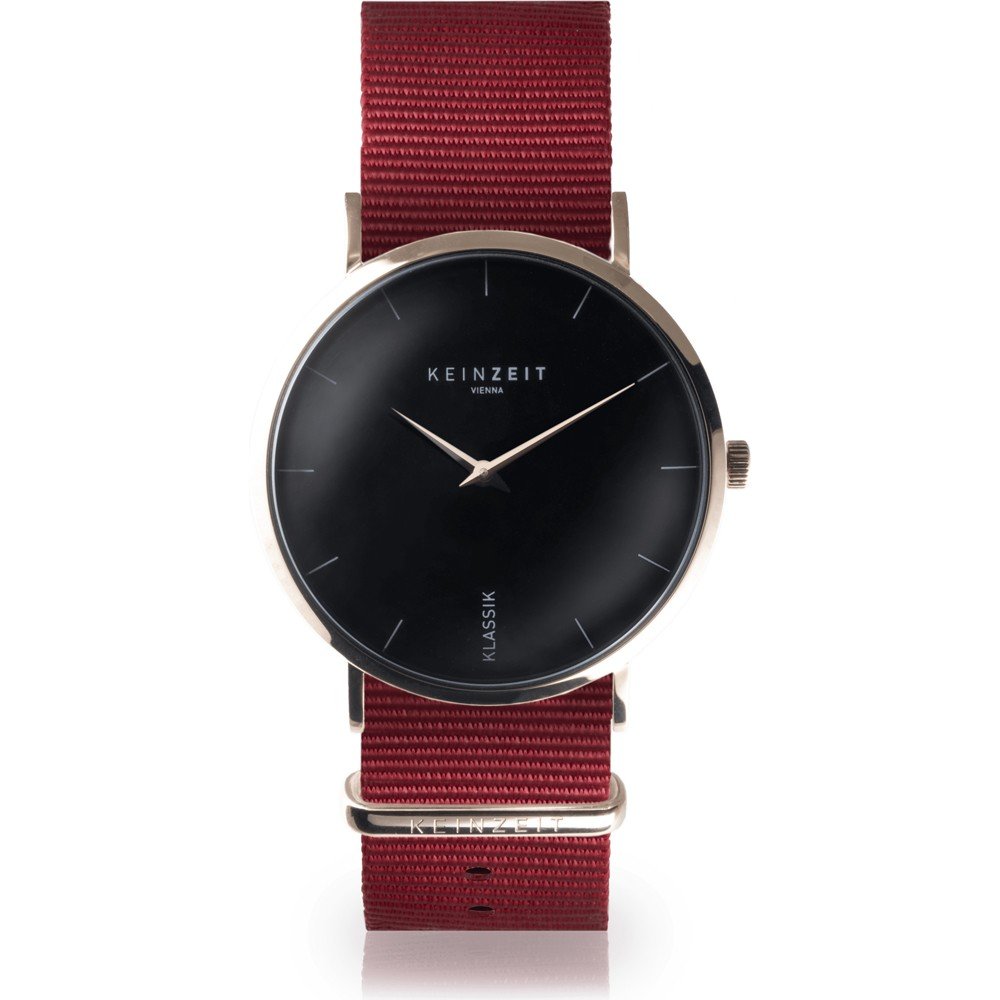 Keinzeit KZ38BRRN Black Rosé Horloge