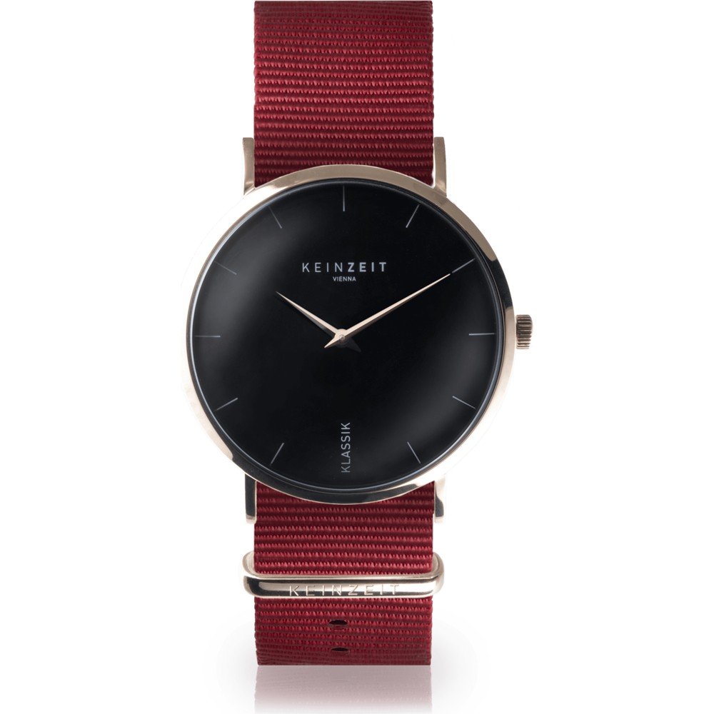 Keinzeit KZ41BRRN Black Rosé Horloge