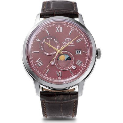 Orient Bambino RA-AK0807R30B Bambino Sun & Moon Horloge