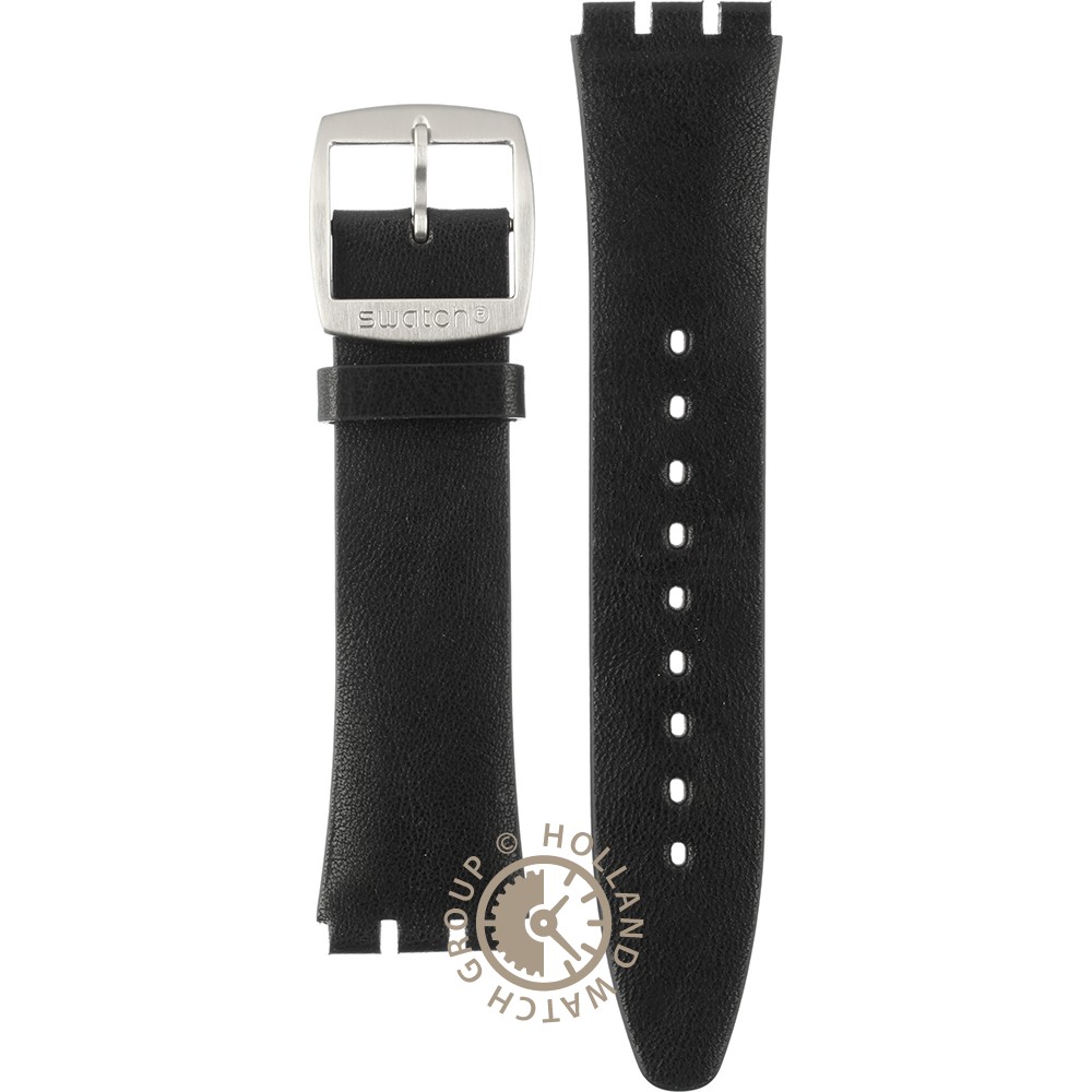 Swatch Irony Skin Medium SS07 ASS07S100 SS07S100 Skinblack Horlogeband Officieel merkdealer Horloge