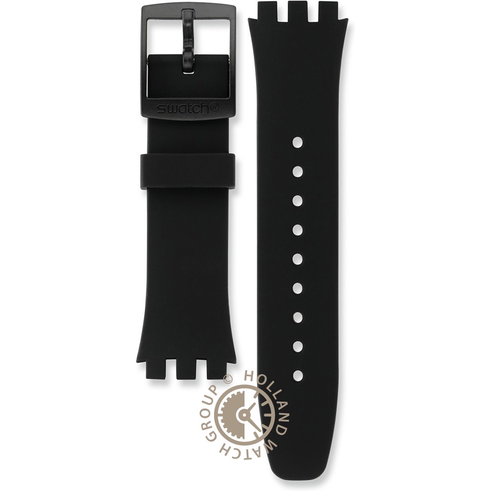 Swatch Plastic New Chrono SUS ASUSB400 Black Efficiency Horlogeband Officieel merkdealer Horloge