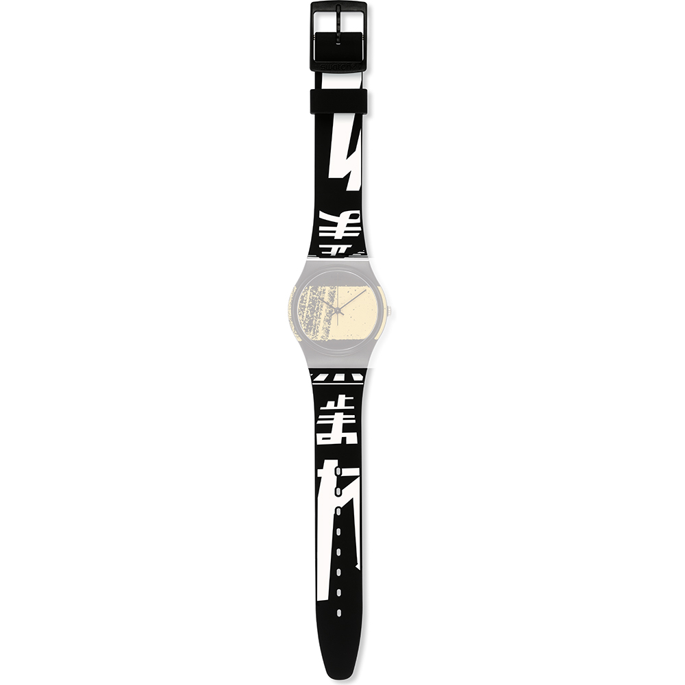 Riskant Shetland Depressie Swatch Horlogebanden AGB279 Japan Road • Officieel merkdealer • Horloge.nl