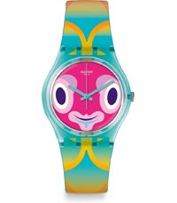 Swatch horloge blauw