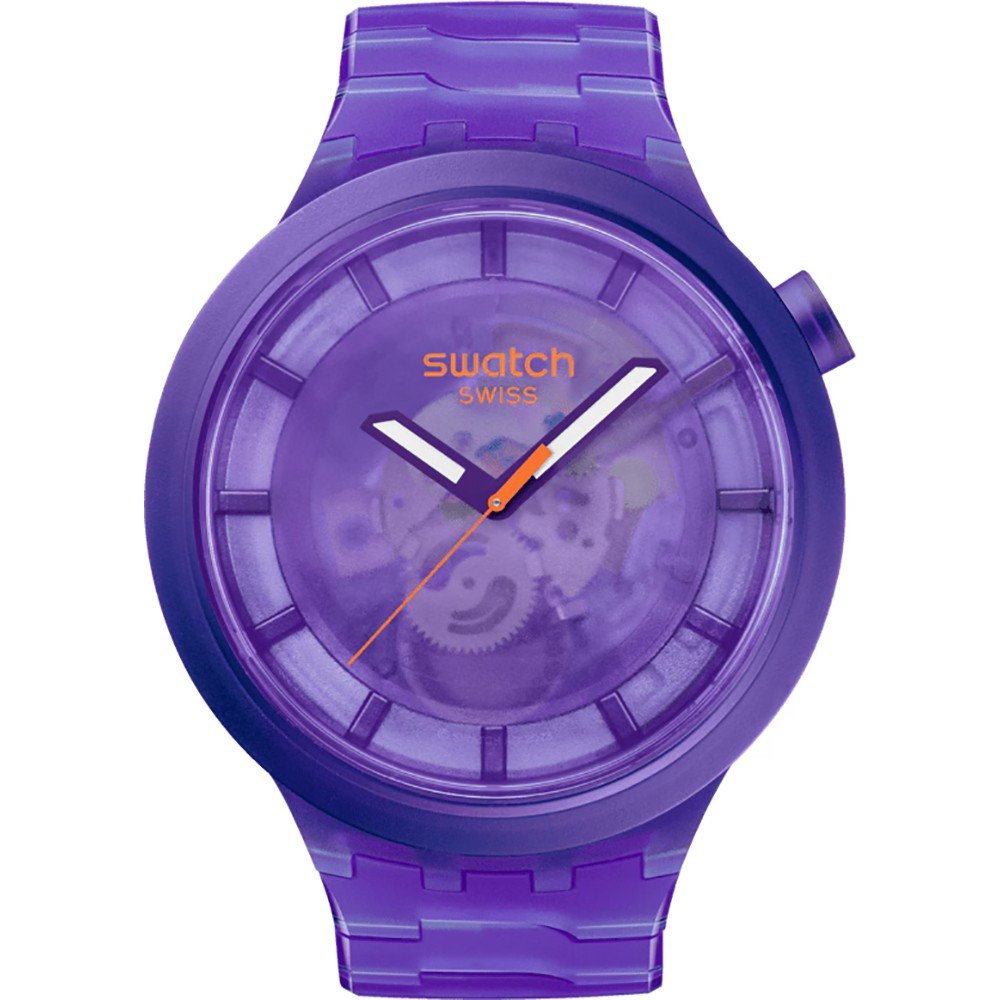 Swatch Big Bold SB05V103 Purple Joy Horloge