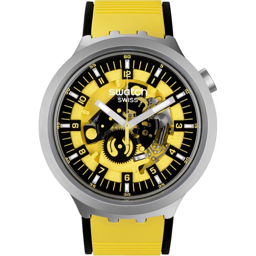 Swatch Big Bold Irony SB07S109 Golden yellow Horloge