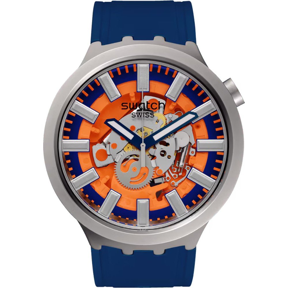 Swatch Big Bold Irony SB07S114 Orange In The Works Horloge