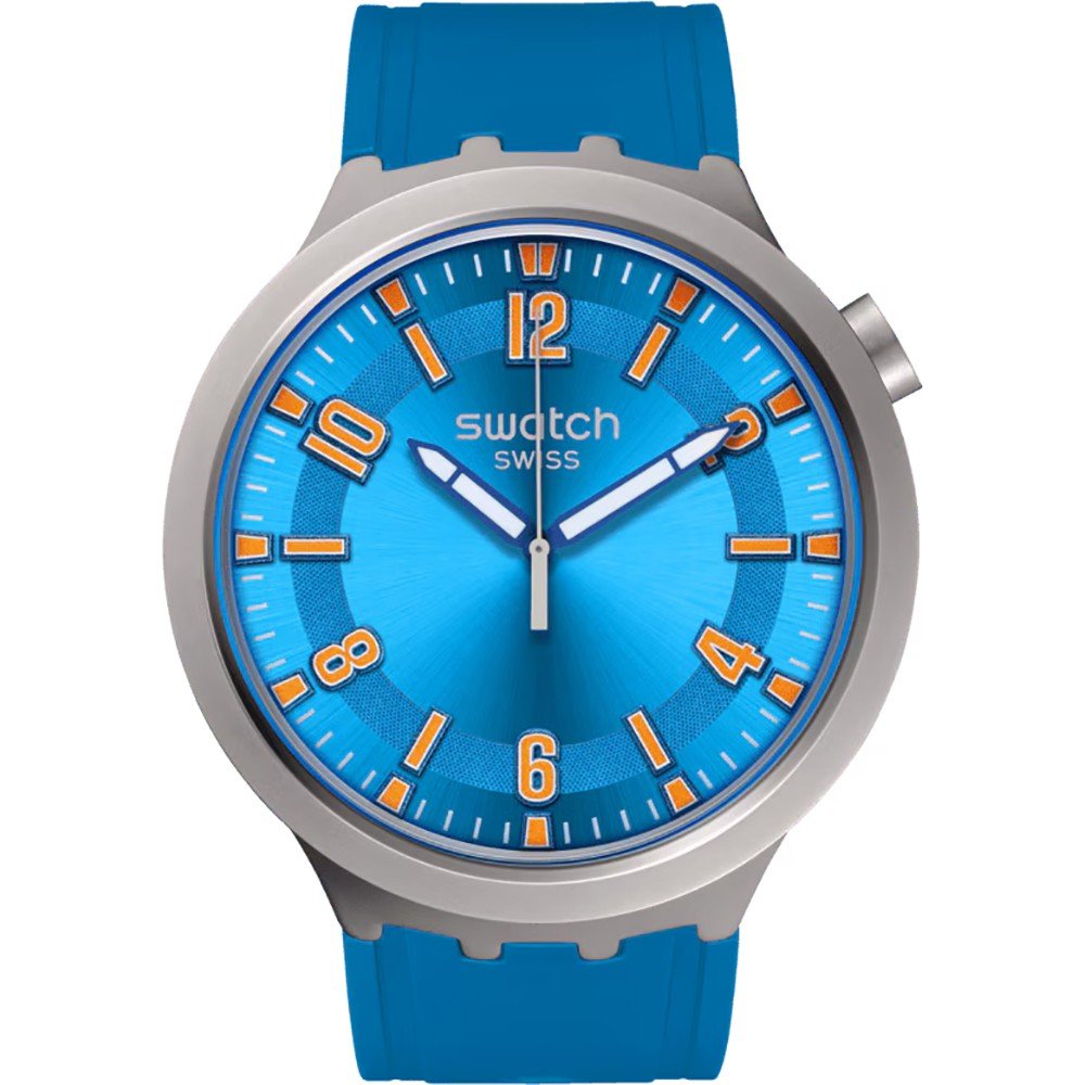 Swatch Big Bold Irony SB07S115 Blue In The Works Horloge