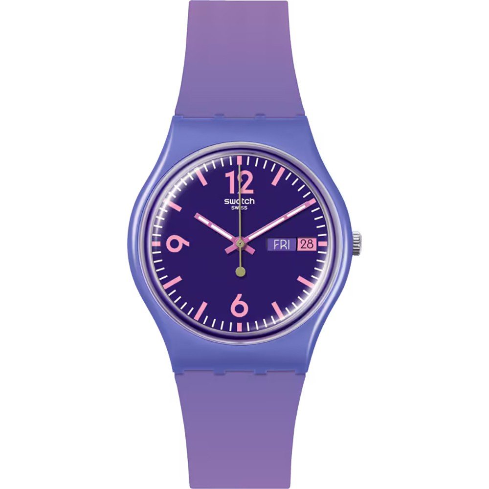 Swatch Original Medium (34mm) SO28V700 Purple Rollshot Horloge