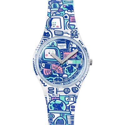 Swatch Originals Medium (34mm) SO28Z702 B-Bot Horloge